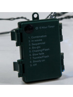 ΣΕΙΡΑ, 192 LED 3mm, ΜΠΑΤΑΡΙΑΣ 3xAA, 8 ΠΡΟΓΡΑΜΜΑΤΑ & ΜΝΗΜΗ, TIMER, ΠΡΑΣΙΝΟ PVC ΚΑΛΩΔΙΟ, ΧΡΩΜΑΤΙΣΤΟ LED ANA 10cm, ΠΡΟΕΚΤΑΣΗ ΠΑΡΟΧΗΣ 30cm, IP44 (DISPLAY BOX 16τμχ)