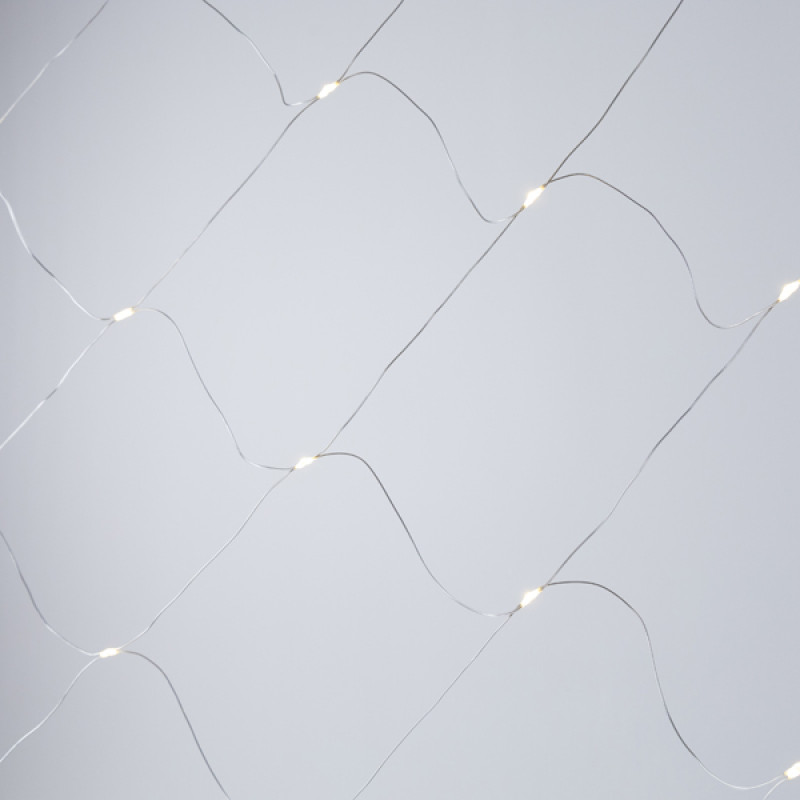 ΔΙΧΤΥ, 150 MINI MILKY LED, 27V ΜΕΤΑΣΧΗΜΑΤΙΣΤΗ, ΣΤΑΘΕΡΟ, ΔΙΑΦΑΝΟ ΠΛΑΚΕ ΧΑΛΚΙΝΟ ΚΑΛΩΔΙΟ, ΘΕΡΜΟ ΛΕΥΚΟ LED (H250 x W200cm), ΠΡΟΕΚΤΑΣΗ ΠΑΡΟΧΗΣ 5m, IP44