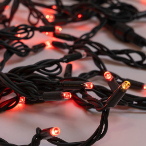 ΣΕΙΡΑ, 100 LED 5mm ΜΕ ΚΑΛΥΜΜΑ, 230V, 3 ΕΠΕΚΤΑΣΕΙΣ ΕΩΣ 9 ΣΕΤ, ΠΡΑΣΙΝΟ ΚΑΟΥΤΣΟΥΚ ΚΑΛΩΔΙΟ, 90 ΚΟΚΚΙΝΑ LED + 10 ΘΕΡΜΑ ΛΕΥΚΑ FLASH LED ANA 10cm, ΠΡΟΕΚΤΑΣΗ ΠΑΡΟΧΗΣ 1.5m, IP65