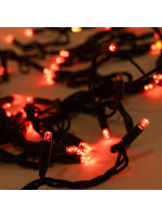 ΣΕΙΡΑ, 100 LED 5mm ΜΕ ΚΑΛΥΜΜΑ, 230V, 3 ΕΠΕΚΤΑΣΕΙΣ ΕΩΣ 9 ΣΕΤ, ΠΡΑΣΙΝΟ ΚΑΟΥΤΣΟΥΚ ΚΑΛΩΔΙΟ, 90 ΚΟΚΚΙΝΑ LED + 10 ΘΕΡΜΑ ΛΕΥΚΑ FLASH LED ANA 10cm, ΠΡΟΕΚΤΑΣΗ ΠΑΡΟΧΗΣ 1.5m, IP65