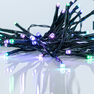 ΣΕΙΡΑ, 48 LED 3mm, ΜΠΑΤΑΡΙΑΣ 3xAA, 8 ΠΡΟΓΡΑΜΜΑΤΑ & ΜΝΗΜΗ, TIMER, ΠΡΑΣΙΝΟ PVC ΚΑΛΩΔΙΟ, OPAL ΧΡΩΜΑΤΙΣΤΟ LED ΑΝΑ 7.5cm, ΠΡΟΕΚΤΑΣΗ ΠΑΡΟΧΗΣ 50cm, IP44