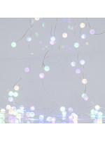 ΚΟΥΡΤΙΝΑ, 140 MINI LED, ΚΡΑΚΕΛΕ ΜΠΑΛΕΣ 1.3cm, 31V ΜΕΤΑΣΧΗΜΑΤΙΣΤΗ, 4 ΕΠΕΚΤΑΣΕΙΣ ΕΩΣ 3 ΣΕΤ, ΑΣΗΜΙ ΧΑΛΚΙΝΟ ΚΑΛΩΔΙΟ, ΧΡΩΜΑΤΙΣΤΟ LED (H150 x W100cm, 20 ΣΕΙΡΕΣ x 12 LED), ΠΡΟΕΚΤΑΣΗ ΠΑΡΟΧΗΣ 3m, IP44