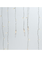 ΒΡΟΧΗ, 96 LED 5mm, 16 ΣΤΑΛΑΚΤΙΤΕΣ 9.5cm, 31V ΜΕΤΑΣΧΗΜΑΤΙΣΤΗΣ, 8 ΠΡΟΓΡΑΜΜΑΤΑ & ΜΝΗΜΗ, 4 ΕΠΕΚΤΑΣΕΙΣ ΕΩΣ 3 ΣΕΤ, ΔΙΑΦΑΝΟ PVC ΚΑΛΩΔΙΟ, ΘΕΡΜΟ ΛΕΥΚΟ LED (H80 x W300cm, 6/7/5), ΠΡΟΕΚΤΑΣΗ ΠΑΡΟΧΗΣ 3m, IP44