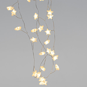 ΣΕΙΡΑ, 40 MINI LED, ΠΛΑΣΤΙΚΑ ΑΣΤΕΡΙΑ, ΜΠΑΤΑΡΙΑΣ 3xAA, ΧΡΟΝΟΔΙΑΚΟΠΤΗ, ΘΕΡΜΟ ΛΕΥΚΟ LED ΑΝΑ 3.5cm, ΠΡΟΕΚΤΑΣΗ ΠΑΡΟΧΗΣ 50cm, IP20