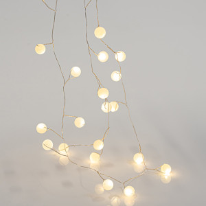 ΣΕΙΡΑ, 40 MINI LED, ΠΛΑΣΤΙΚΕΣ ΜΠΑΛΙΤΣΕΣ, ΜΠΑΤΑΡΙΑΣ 3xAA, ΧΡΟΝΟΔΙΑΚΟΠΤΗ, ΘΕΡΜΟ ΛΕΥΚΟ LED ΑΝΑ 3.5cm, ΠΡΟΕΚΤΑΣΗ ΠΑΡΟΧΗΣ 50cm, IP20