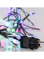 ΣΕΙΡΑ, 80 LED 5mm, 4.5V ΜΕΤΑΣΧΗΜΑΤΙΣΤΗ, ΛΕΥΚΕΣ ΜΠΑΛΕΣ Φ1.20cm, ΣΤΑΘΕΡΟ, ΠΡΑΣΙΝΟ PVC ΚΑΛΩΔΙΟ, ΧΡΩΜΑΤΙΣΤΟ LED ΑΝΑ 10cm, ΠΡΟΕΚΤΑΣΗ ΠΑΡΟΧΗΣ 3m, IP44