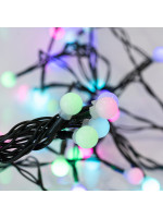 ΣΕΙΡΑ, 40 LED 5mm, 4.5V ΜΕΤΑΣΧΗΜΑΤΙΣΤΗ, ΛΕΥΚΕΣ ΜΠΑΛΕΣ Φ1.20cm, ΣΤΑΘΕΡΟ, ΠΡΑΣΙΝΟ PVC ΚΑΛΩΔΙΟ, MULTI LED ΑΝΑ 10cm, ΠΡΟΕΚΤΑΣΗ ΠΑΡΟΧΗΣ 3m, IP44