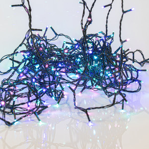 ΣΕΙΡΑ, 300 LED 3mm, 31 ΜΕΤΑΣΧΗΜΑΤΙΣΤΗ, 8 ΠΡΟΓΡΑΜΜΑΤΑ & ΜΝΗΜΗ, ΠΡΑΣΙΝΟ PVC ΚΑΛΩΔΙΟ, OΠΑΛ ΧΡΩΜΑΤΙΣΤΟ LED ΑΝΑ 5cm, ΠΡΟΕΚΤΑΣΗ ΠΑΡΟΧΗΣ 3m, IP45