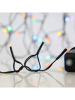 ΣΕΙΡΑ, 300 LED 3mm, 31V ΜΕΤΑΣΧΗΜΑΤΙΣΤΗ, 8 ΠΡΟΓΡΑΜΜΑΤΑ & ΜΝΗΜΗ, ΠΡΑΣΙΝΟ PVC ΚΑΛΩΔΙΟ, ΧΡΩΜΑΤΙΣΤΑ LED ΑΝΑ 5cm, ΠΡΟΕΚΤΑΣΗ ΠΑΡΟΧΗΣ 3m, IP44