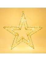 ΑΣΤΕΡΙ ΦΩΤΙΖΟΜΕΝΟ 50cm, 1200 LED, 31V ΜΕΤΑΣΧΗΜΑΤΙΣΤΗ, TIMER, ΜΠΡΟΝΖΕ ΜΕΤΑΛΛΙΚΟΣ ΣΚΕΛΕΤΟΣ, ΜΠΡΟΝΖΕ ΧΑΛΚΙΝΟ ΚΑΛΩΔΙΟ, ΘΕΡΜΟ LED, ΠΡΟΕΚΤΑΣΗ ΠΑΡΟΧΗΣ 5m, IP44