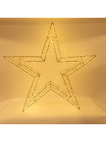 ΑΣΤΕΡΙ ΦΩΤΙΖΟΜΕΝΟ 110cm, 2640 LED, 31V ΜΕΤΑΣΧΗΜΑΤΙΣΤΗ, TIMER, ΜΠΡΟΝΖΕ ΜΕΤΑΛΛΙΚΟΣ ΣΚΕΛΕΤΟΣ, ΜΠΡΟΝΖΕ ΧΑΛΚΙΝΟ ΚΑΛΩΔΙΟ, ΘΕΡΜΟ LED, ΠΡΟΕΚΤΑΣΗ ΠΑΡΟΧΗΣ 5m, IP4