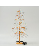 ΑΚΡΥΛΙΚΟ ΧΑΛΚΙΝΟ ΔΕΝΤΡΟ ΜΕ ΑΣΤΕΡΙ ΚΟΡΥΦΗ, ΣΤΑΘΕΡΟ ΜΕΤΑΣΧΗΜΑΤΙΣΤΗ, 80 ΘΕΡΜΑ ΛΕΥΚΑ MINI LED, 60cm, IP44