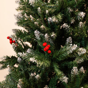 ΔΕΝΤΡΟ ΚΕΔΡΟΣ, ΧΙΟΝΙΣΜΕΝΟ ΜΕ ΚΟΥΚΟΥΝΑΡΙΑ ΚΑΙ BERRIES 210cm