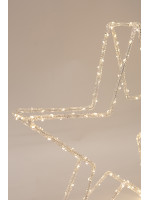 ΑΚΡΥΛΙΚΟ ΑΣΤΕΡΙ, 3,5V ΜΕΤΑΣΧΗΜΑΤΙΣΤΗ, 120 ΘΕΡΜΑ ΛΕΥΚΑ MINI LED, ΠΡΟΕΚΤΑΣΗ ΠΑΡΟΧΗΣ 5m, 46x8,5x46cm, IP44