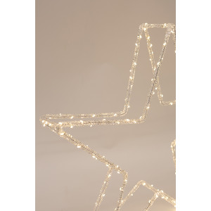 ΑΚΡΥΛΙΚΟ ΑΣΤΕΡΙ, 3,5V ΜΕΤΑΣΧΗΜΑΤΙΣΤΗ, 120 ΘΕΡΜΑ ΛΕΥΚΑ MINI LED, ΠΡΟΕΚΤΑΣΗ ΠΑΡΟΧΗΣ 5m, 46x8,5x46cm, IP44