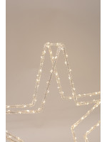 ΑΚΡΥΛΙΚΟ ΑΣΤΕΡΙ, 3,5V ΜΕΤΑΣΧΗΜΑΤΙΣΤΗ, 120 ΘΕΡΜΑ ΛΕΥΚΑ MINI LED, ΠΡΟΕΚΤΑΣΗ ΠΑΡΟΧΗΣ 5m, 46x8,5x46cm, IP44