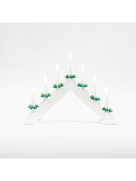 ΚΗΡΟΠΗΓΙΟ ΛΕΥΚΟ, 230V, ΜΕ 7 ΛΕΥΚΑ ΚΕΡΑΚΙΑ, ΘΕΡΜΑ ΛΕΥΚΑ, ΞΥΛΙΝΟ, 39x4,8x30cm