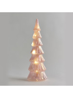 ΓΥΑΛΙΝΟ ΔΕΝΤΡΑΚΙ,ΡΟΖ, ΦΩΤΙΖΟΜΕΝΟ, 10,5x32cm