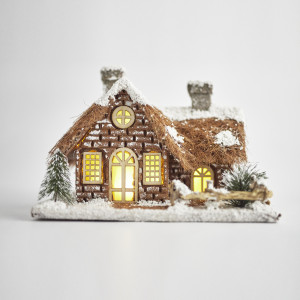 ΣΠΙΤΑΚΙ ΦΩΤΙΖΟΜΕΝΟ, ΜΕ ΜΟΝΟΠΑΤΙ, ΜΠΑΤΑΡΙΑΣ, 30x20x20cm