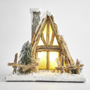 ΣΠΙΤΑΚΙ ΦΩΤΙΖΟΜΕΝΟ, ΜΠΑΤΑΡΙΑΣ, 26x19x25,5cm