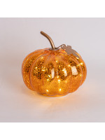 ΓΥΑΛΙΝΗ ΦΩΤΙΖΟΜΕΝΗ ΚΟΛΟΚΥΘΑ, ΧΑΛΚΙΝΗ, 16cm