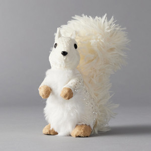 ΒΕΛΟΥΔΙΝΟΣ ΣΚΙΟΥΡΟΣ,ΑΣΠΡΟΣ, 20x8x16cm