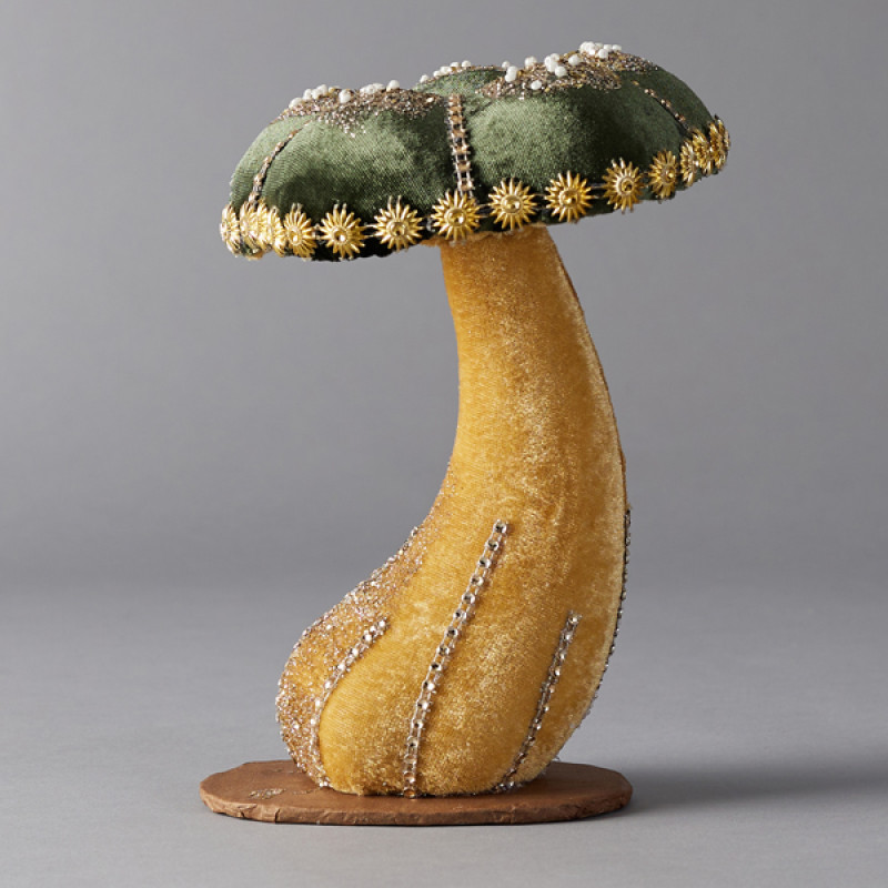 ΒΕΛΟΥΔΙΝΟ ΜΑΝΙΤΑΡΙ, ΠΡΑΣΙΝΟ, ΜΕ ΓΚΛΙΤΕΡ, 15x15x23cm