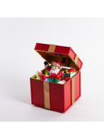 ΒΕΛΟΥΔΙΝΟΣ ΦΙΟΓΚΟΣ, ΓΚΡΙ, ΜΕ GLITTER, 20x20cm