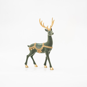 ΤΑΡΑΝΔΟΣ, ΛΑΔΙ, ΒΕΛΟΥΔΙΝΟΣ, ΜΕ ΧΡΥΣΑ ΚΕΡΑΤΑ, 33cm