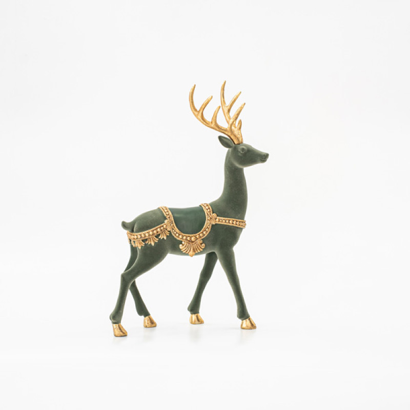 ΤΑΡΑΝΔΟΣ, ΛΑΔΙ, ΒΕΛΟΥΔΙΝΟΣ, ΜΕ ΧΡΥΣΑ ΚΕΡΑΤΑ, 33cm