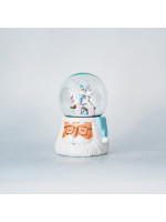 ΧΙΟΝΟΜΠΑΛΑ, ΑΓΙΟΣ ΒΑΣΙΛΗΣ, ΜΕ ΚΟΥΝΙΣΤΟ ΑΛΟΓΑΚΙ ΣΤΟ ΕΣΩΤΕΡΙΚΟ ΤΗΣ, 15cm