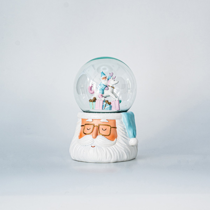 ΧΙΟΝΟΜΠΑΛΑ, ΑΓΙΟΣ ΒΑΣΙΛΗΣ, ΜΕ ΚΟΥΝΙΣΤΟ ΑΛΟΓΑΚΙ ΣΤΟ ΕΣΩΤΕΡΙΚΟ ΤΗΣ, 15cm