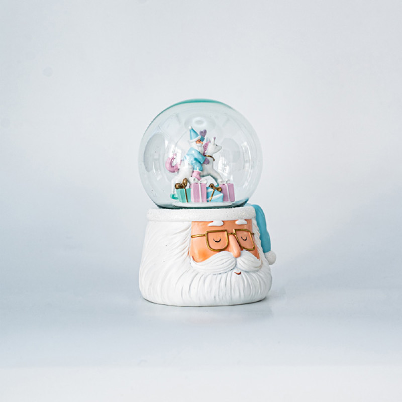 ΧΙΟΝΟΜΠΑΛΑ, ΑΓΙΟΣ ΒΑΣΙΛΗΣ, ΜΕ ΚΟΥΝΙΣΤΟ ΑΛΟΓΑΚΙ ΣΤΟ ΕΣΩΤΕΡΙΚΟ ΤΗΣ, 15cm