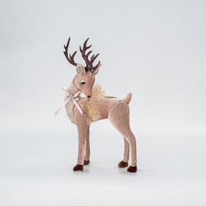 ΒΕΛΟΥΔΙΝΟ ΕΛΑΦΙ, ΣΟΜΟΝ, ΜΕ ΧΡΥΣΟ ΓΚΛΙΤΕΡ, 19x39cm