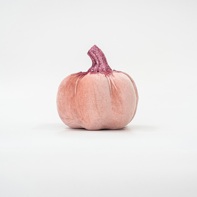 ΒΕΛΟΥΔΙΝΗ ΚΟΛΟΚΥΘΑ ΡΟΖ, ΜΕ ΡΟΖ ΓΚΛΙΤΕΡ, 15cm