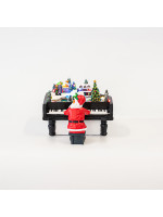 ΑΓΙΟΣ ΒΑΣΙΛΗΣ ΜΕ ΠΙΑΝΟ, ΜΕ ΜΕΤΑΣΧΗΜΑΤΙΣΤΗ, 21 LED, ΜΕ ΜΟΥΣΙΚΗ ΚΑΙ ΚΙΝΗΣΗ, 20,5x19x15 ΚΑΙ 7,5x7x13cm