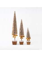 ΠΛΑΣΤΙΚΟ ΔΙΑΚΟΣΜΗΤΙΚΟ ΔΕΝΤΡΑΚΙ, ΧΡΥΣΟ, ΜΕ ΦΥΛΛΑ, 13x53cm