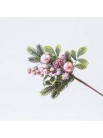 ΚΛΑΔΙ, ΜΕ ΡΟΖ ΔΙΑΚΟΣΜΗΤΙΚΑ, 40cm
