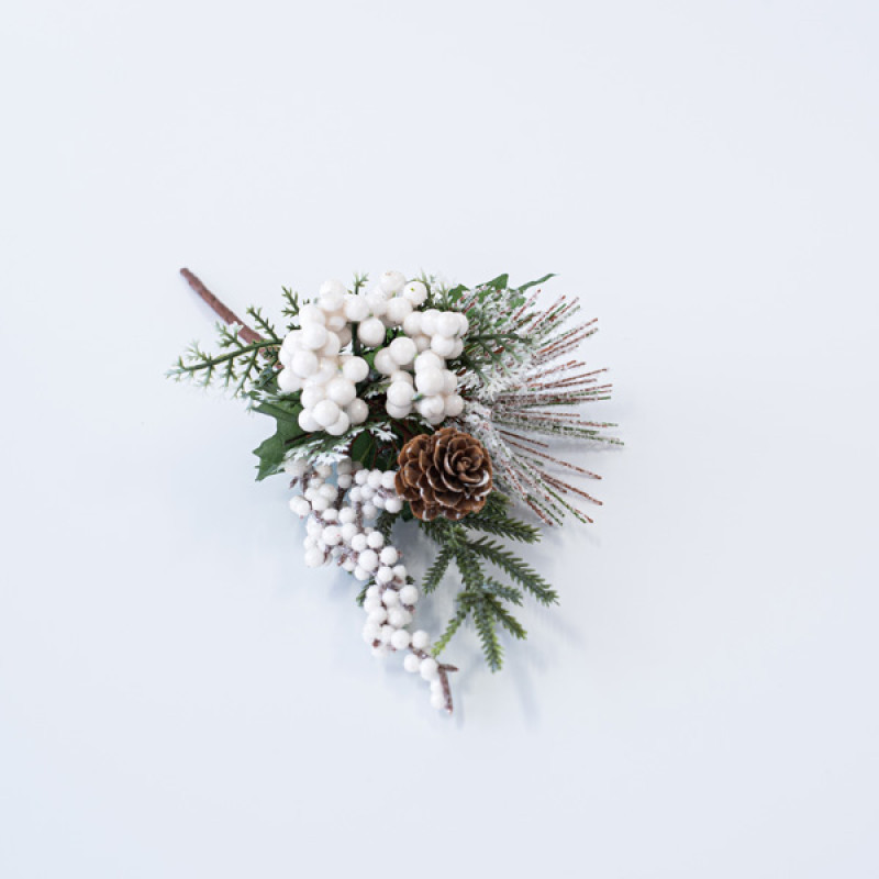 ΠΙΚΑΚΙ ΜΕ ΦΥΛΛΑ ΚΟΥΚΟΥΝΑΡΑ ΚΑΙ ΛΕΥΚΑ ΔΙΑΚΟΣΜΗΤΙΚΑ, 25cm