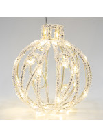 ΑΚΡΥΛΙΚΗ ΜΠΑΛΑ, 40 ΘΕΡΜΑ ΛΕΥΚΑ LED, 500cm ΠΡΟΕΚΤΑΣΗ ΠΑΡΟΧΗΣ, 20x22cm, IP44