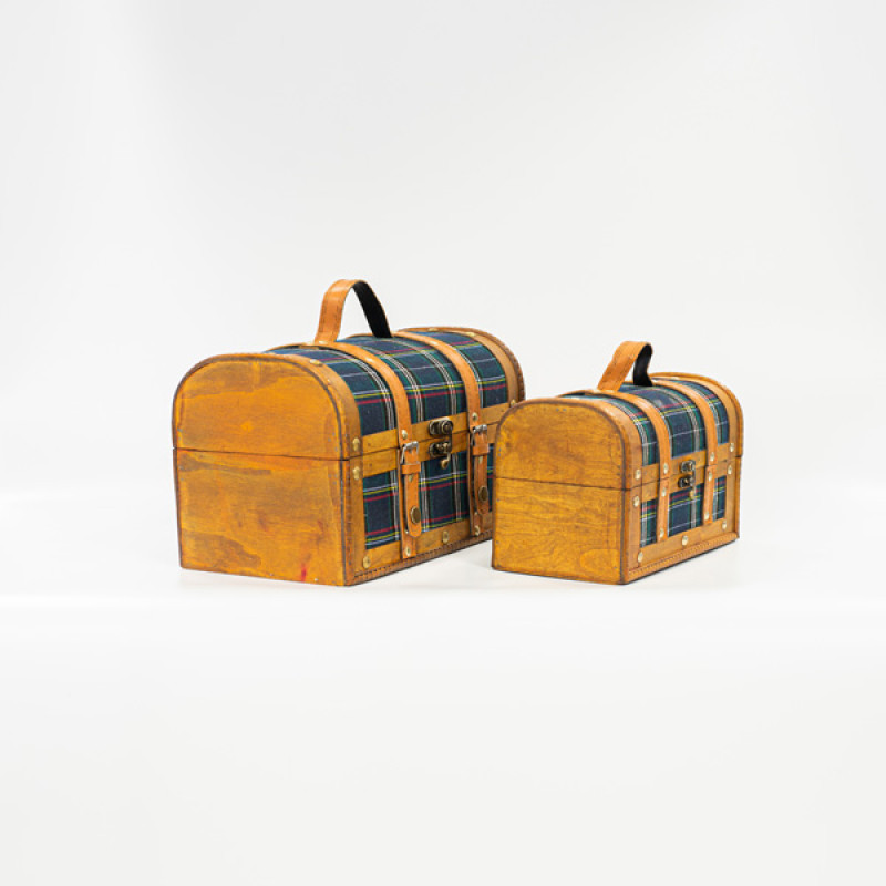 ΥΦΑΣΜΑΤΙΝΗ ΒΑΛΙΤΣΑ, ΜΠΛΕ ΚΑΡΟ, ΣΕΤ 2 ΤΜΧ, 30x18x19cm ΚΑΙ 24x13x15,3cm