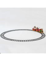 ΤΡΕΝΑΚΙ ΜΕ ΡΑΓΕΣ, ΜΕ ΜΟΥΣΙΚΗ ΚΑΙ ΚΙΝΗΣΗ, 2 LED, ΜΠΑΤΑΡΙΑΣ, ΤΡΕΝΟ 50cm, ΡΑΓΕΣ Φ115cm