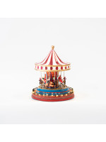 ΚΑΡΟΥΖΕΛ, ΜΕ ΜΕΤΑΣΧΗΜΑΤΙΣΤΗ, LED, ΜΕ ΜΟΥΣΙΚΗ ΚΑΙ ΚΙΝΗΣΗ, 22,5x22,5x26,5cm