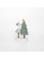 ΔΙΑΚΟΣΜΗΤΙΚΟ ΠΟΛΥΡΕΖΙΝ, ΓΥΝΑΙΚΑ ΜΕ ΔΕΝΤΡΟ, 10x6,5x15cm