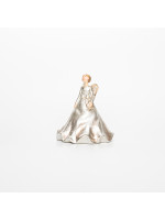 ΔΙΑΚΟΣΜΗΤΙΚΟ ΠΟΛΥΡΕΖΙΝ, ΑΓΓΕΛΟΣ, ΑΠΑΛΟ ΧΡΥΣΟ, 9,5x9,5x11,5cm