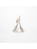 ΔΙΑΚΟΣΜΗΤΙΚΟ ΠΟΛΥΡΕΖΙΝ, ΑΓΓΕΛΟΣ, ΑΠΑΛΟ ΧΡΥΣΟ, 12,5x12x17,50cm