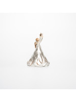 ΔΙΑΚΟΣΜΗΤΙΚΟ ΠΟΛΥΡΕΖΙΝ, ΑΓΓΕΛΟΣ, ΑΠΑΛΟ ΧΡΥΣΟ, 12,5x12x17,50cm
