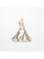 ΔΙΑΚΟΣΜΗΤΙΚΟ ΠΟΛΥΡΕΖΙΝ, ΑΓΓΕΛΟΣ, ΑΠΑΛΟ ΧΡΥΣΟ, 18x18x20,5cm