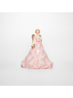 ΔΙΑΚΟΣΜΗΤΙΚΟ ΠΟΛΥΡΕΖΙΝ, ΑΓΓΕΛΟΣ, ΡΟΖ, 18x18x20,50cm