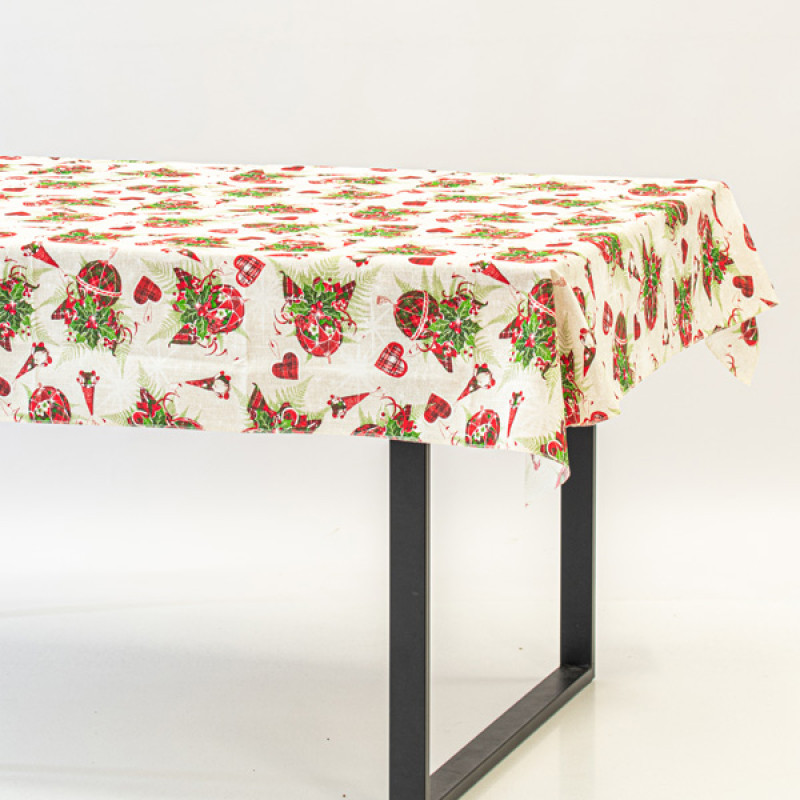 ΤΡΑΠΕΖΟΜΑΝΤΗΛΟ ΜΕ ΧΡΙΣΤΟΥΓΕΝΝΙΑΤΙΚΑ ΣΧΕΔΙΑ 140x180cm